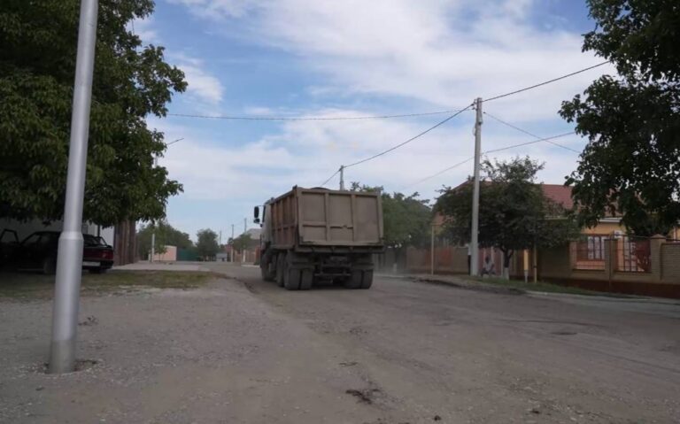 В Грозном ремонтируют улицу Г.М. Мингазова