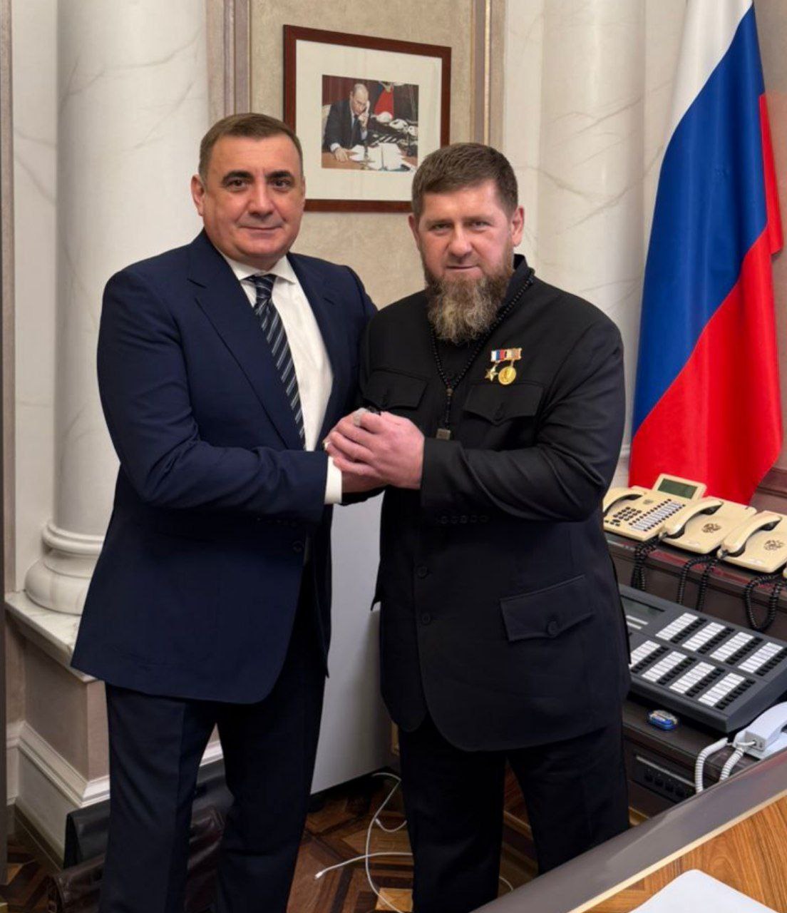 Кадыров встретился с секретарем Государственного Совета РФ
