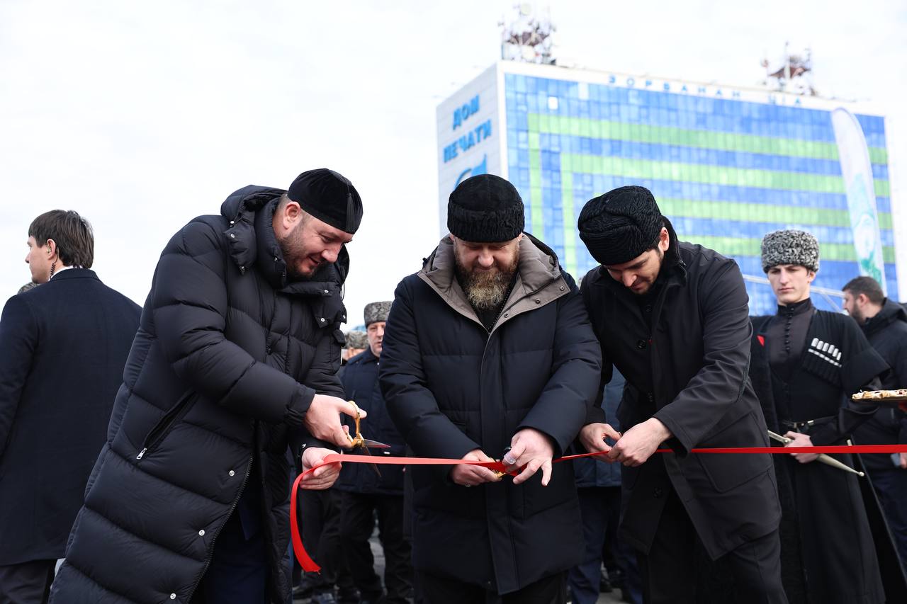 В Грозном открыли новую транспортную развязку по улице Назарбаева