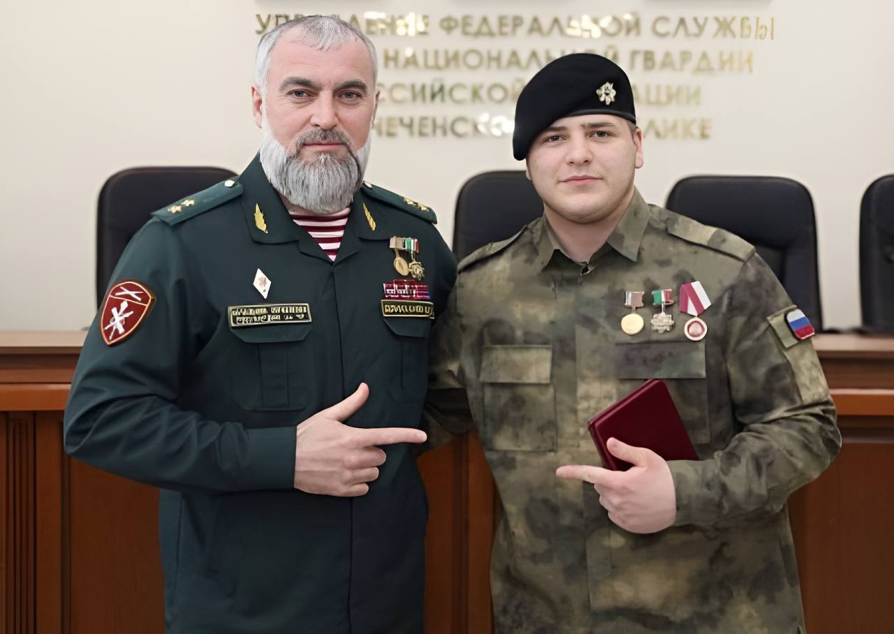 Адам Кадыров награжден медалью   Росгвардии «За боевое отличие»