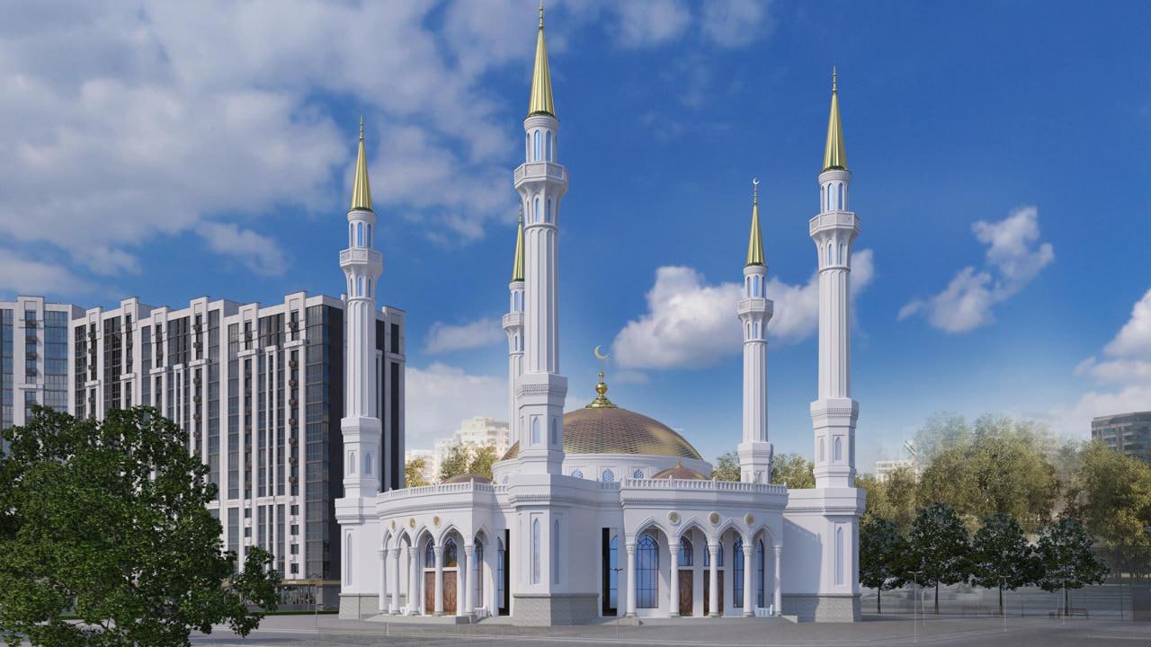 Мечеть с минаретами, названными в честь единомышленников А.-Х. Кадырова, строится в Грозном