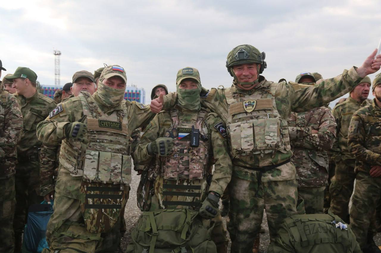 Очередная группа добровольцев из Грозного отправилась на СВО