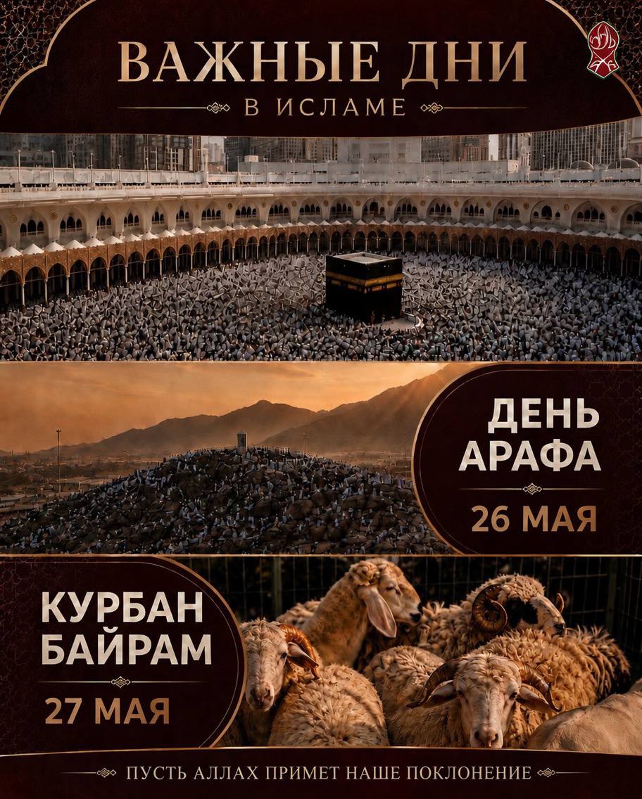 Первые десять дней месяца Зуль-Хиджа — одни из самых благословенных дней в году для мусульман