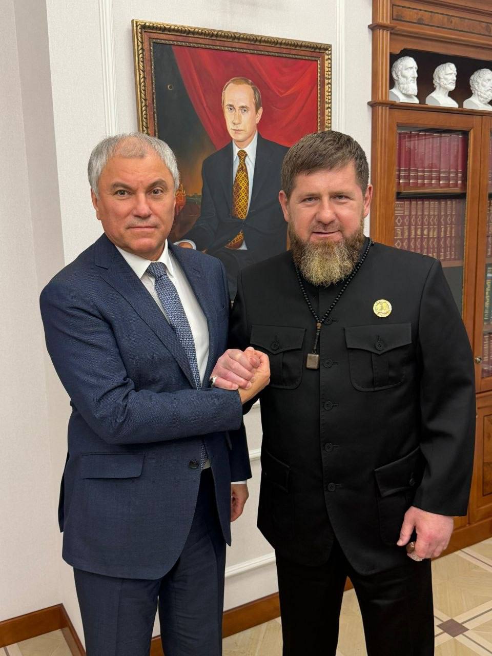 Рамзан-Хаджи Кадыров провел рабочую встречу с Вячеславом Володиным