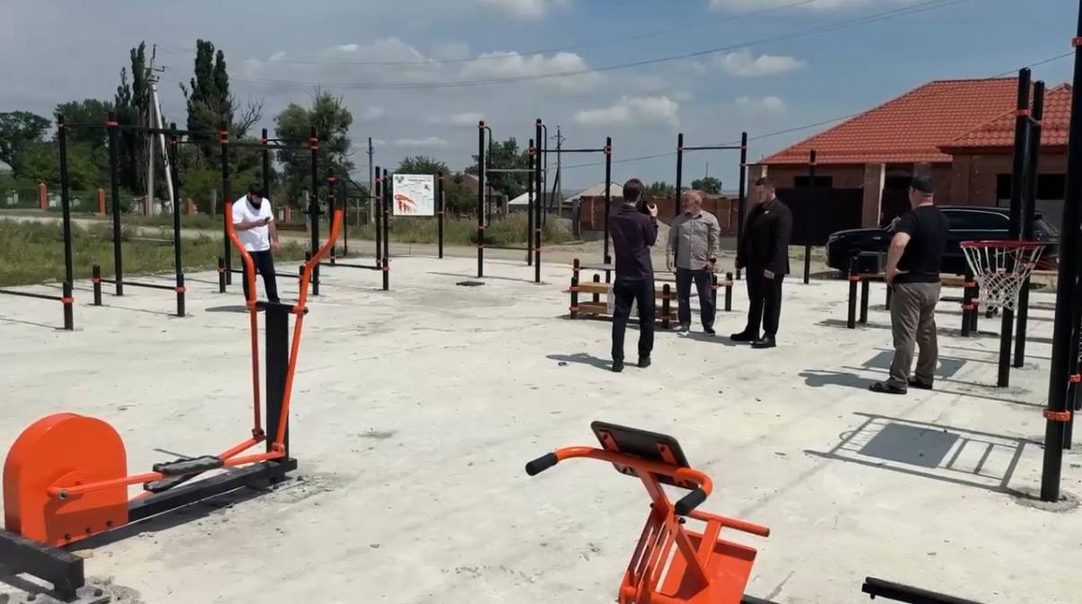 В селе Бердыкель строят современную ГТО-площадку при поддержке РОФ